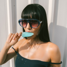 [ Toronto ] Oversized Y2k Sunglasses : Blue
