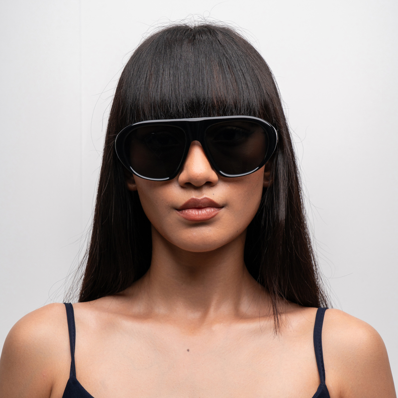 [ Toronto ] Oversized Y2k Sunglasses : Black