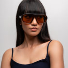 [ Toronto ] Oversized Y2k Sunglasses : Brown