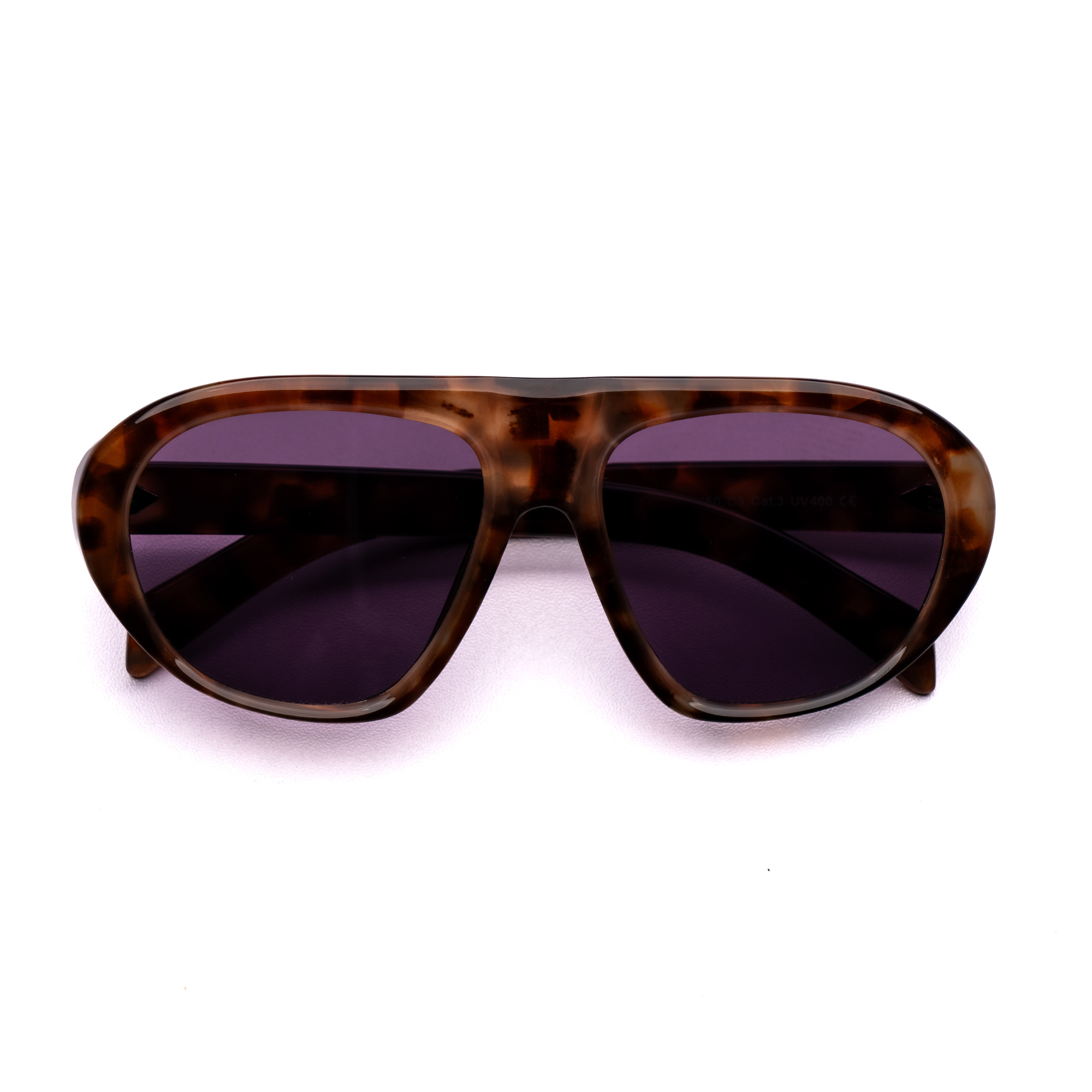 [ Toronto ] Oversized Y2k Sunglasses : Leopard/Purple