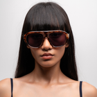 [ Toronto ] Oversized Y2k Sunglasses : Leopard/Purple
